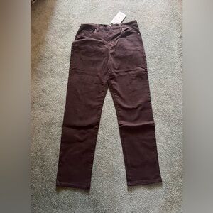 Dark Brown Straight-Leg Pants - Replikate